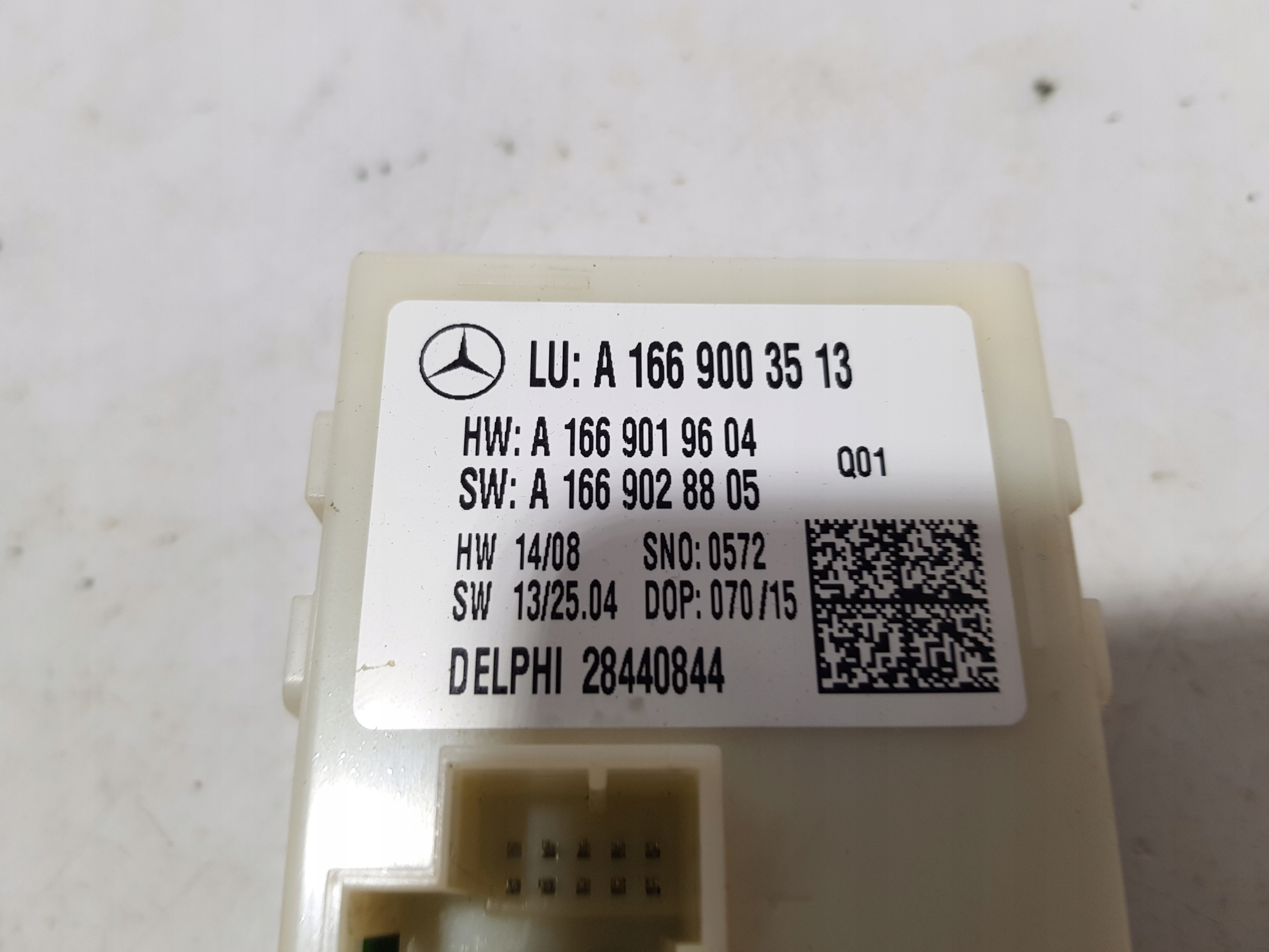 MERCEDES ML W166 module control unit bonnet boot 1669003513