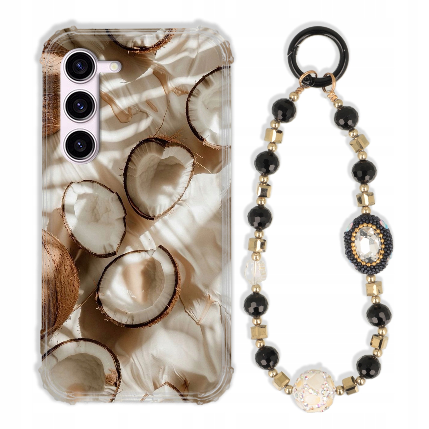 Puzdro Pre Samsung S23 Case Antishock Zirkóny Čierno Zlaté|odolné|pevné