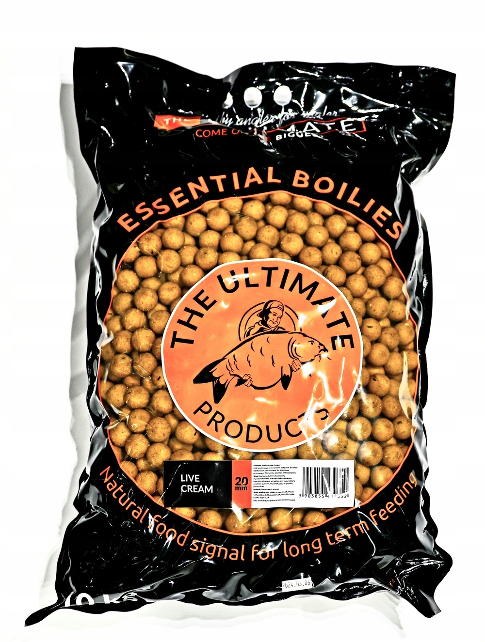 Ultimate Products Live Creme 20mm Essential 10kg Boilies