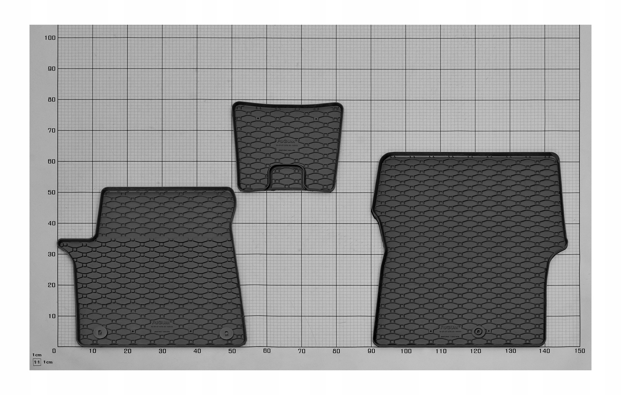 Dywaniki gumowe do HYUNDAI Staria od 2022 | 9 miejsc - idealnie dopasowane Producent Rigum