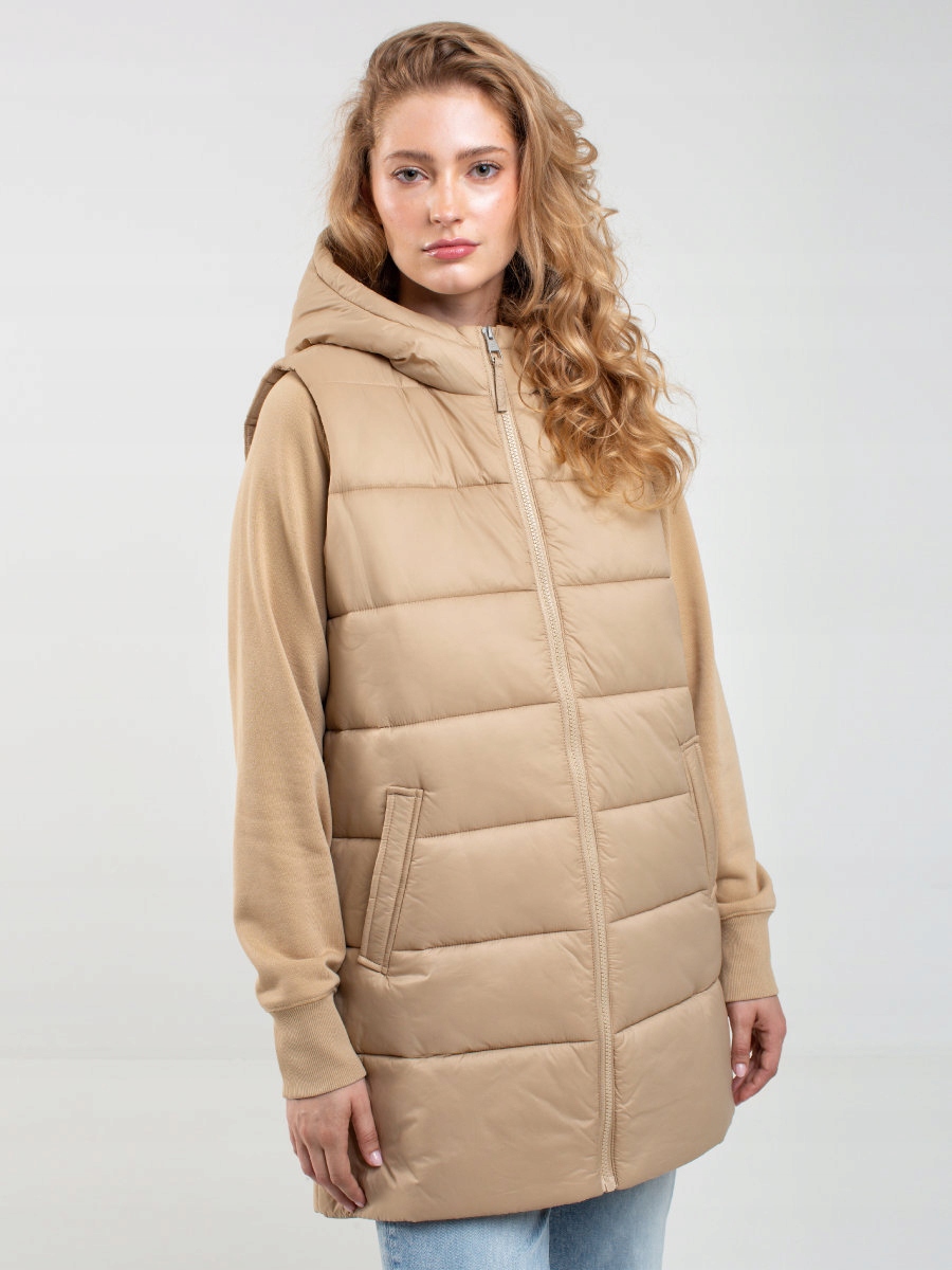 Big Star Dámská Vesta Béžová Pavla 801 S