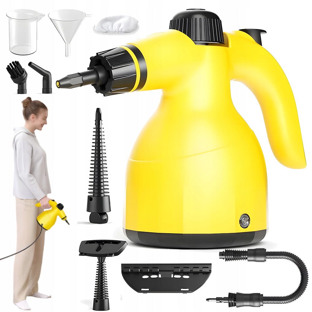 Parní Čistič Mop Ruční Napařovač Do Auta Oken, Spáry, Čalounění 1000 W
