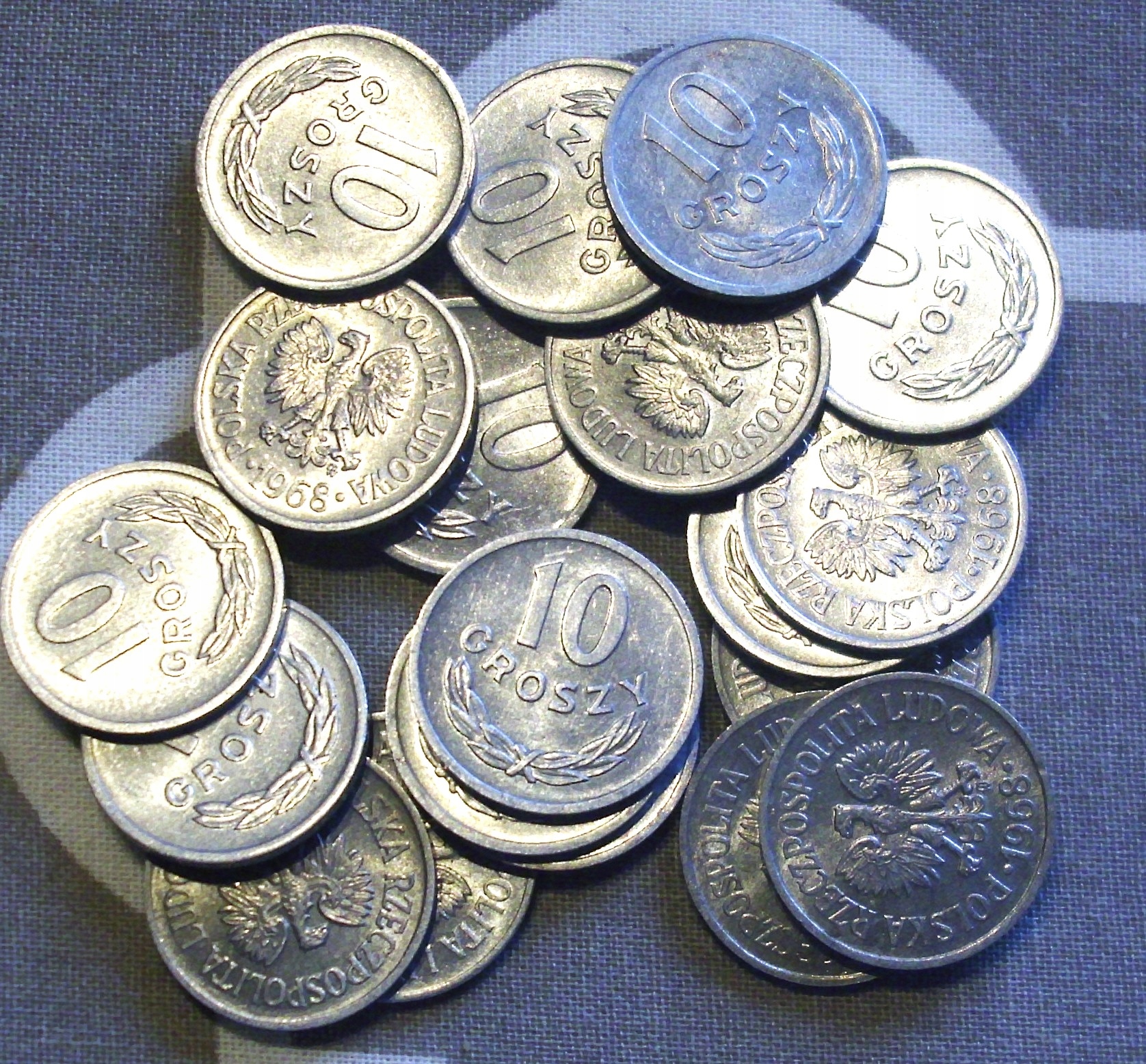 10 gr groszy 1968 ładne połysk menniczy