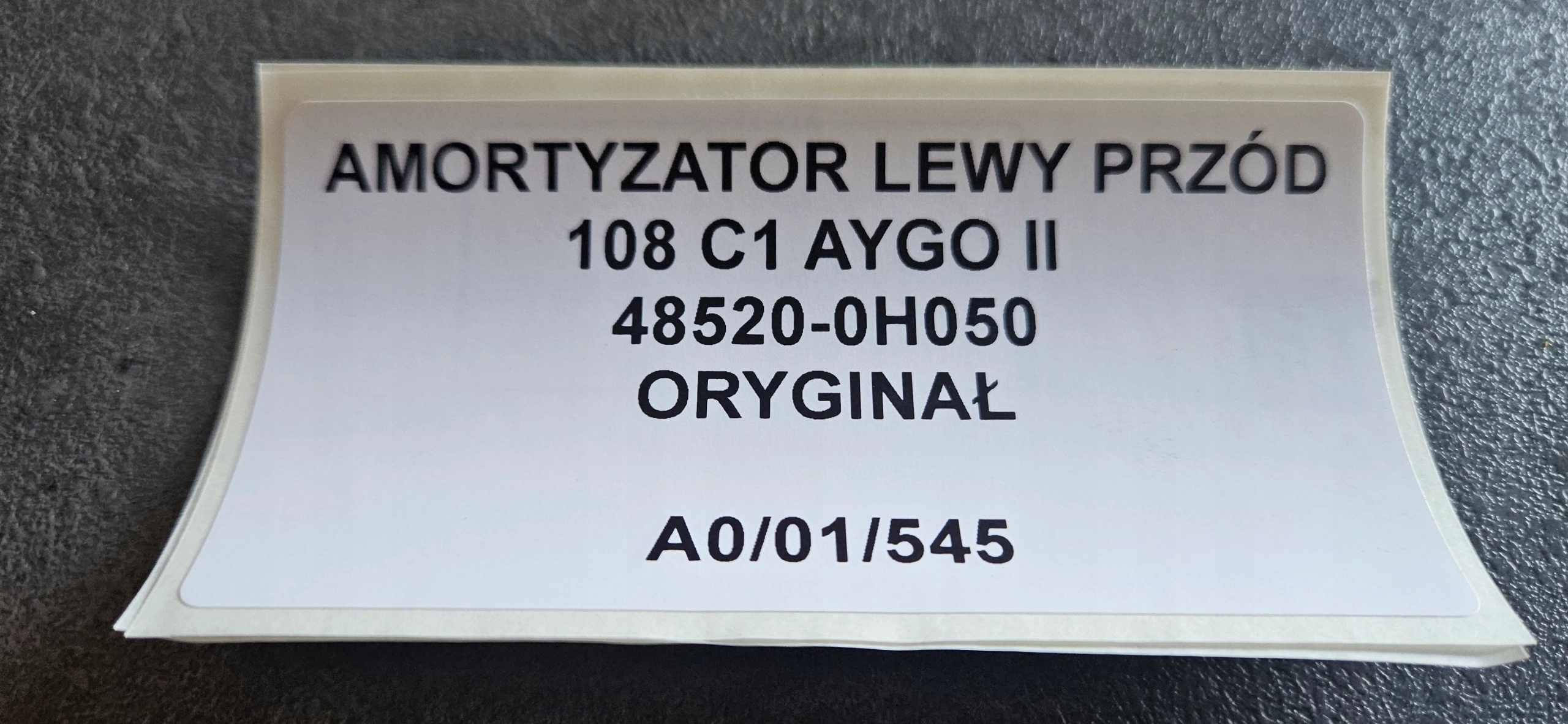 shock absorber left front 108 C1 AYGO II 48520-0H050