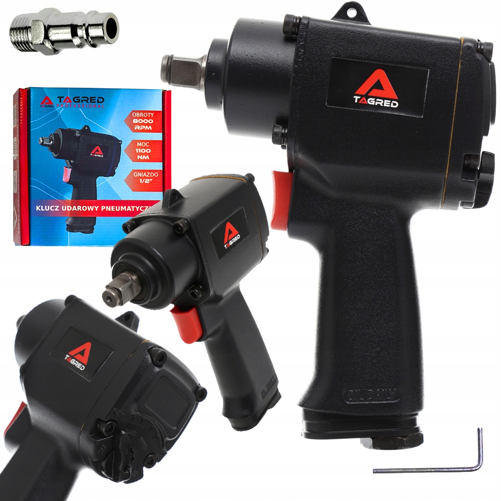 Rázový pneumatický uťahovák 1/2" 1100 Nm, TA801
