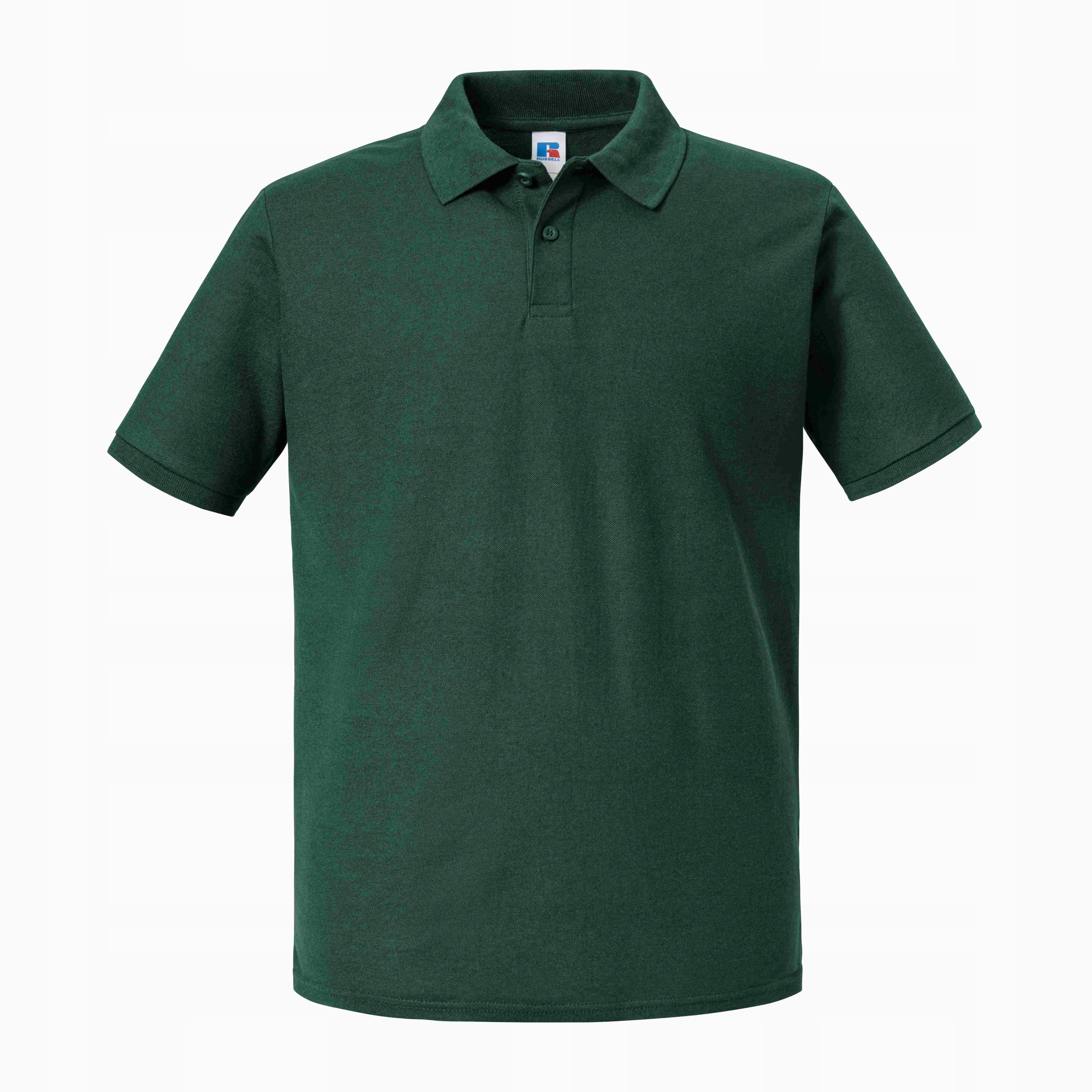 Tričko pánské Polo Eco Authentic Russell Láhvově Zelená S