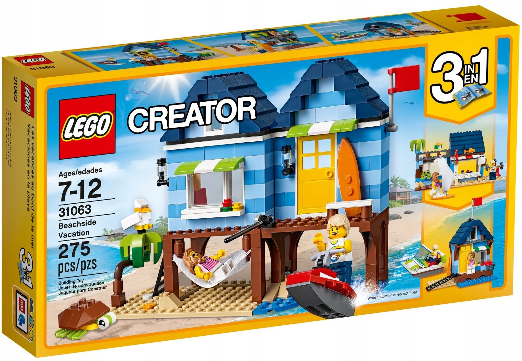 LEGO 31063 CREATOR Domek na plaży 3w1 Marka LEGO