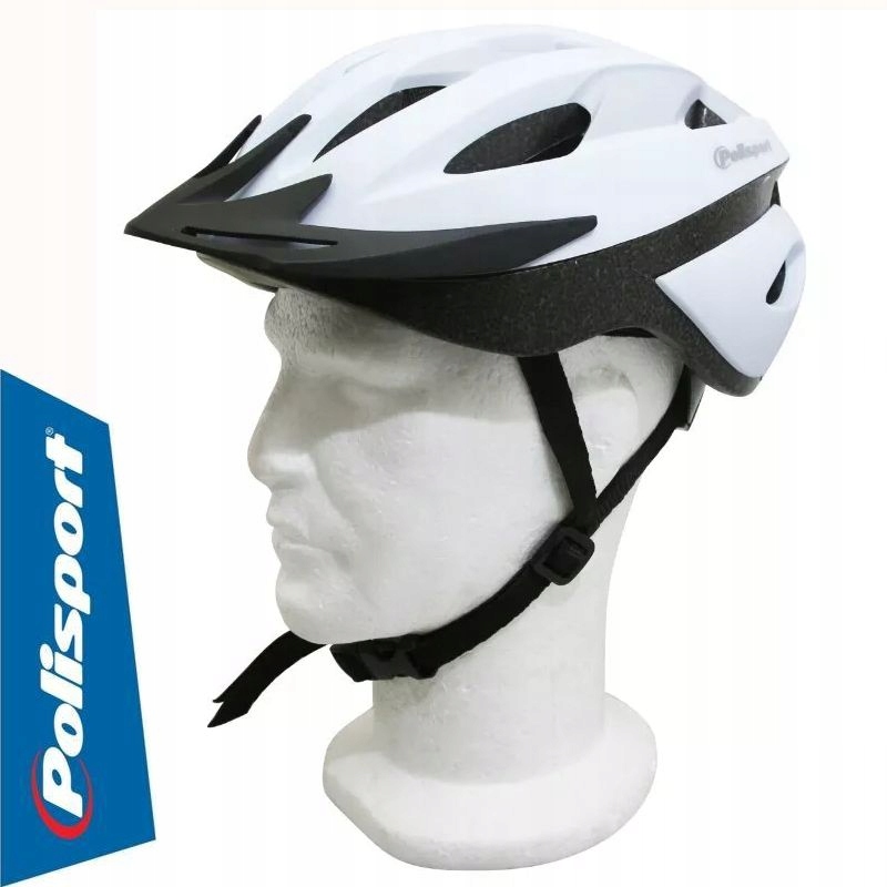 Kask 54-58 cm "M" rowerowy regulowany Polisport Sport Ride White/Grey