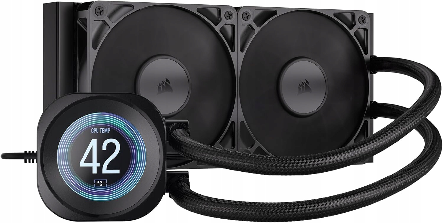 Corsair Nautilus 240 Rs LCD Cpu chladič, 240mm Aio, černý
