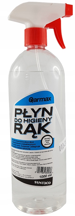 

Płyn do dezynfekcji rąk antybakteryjny 1l 70% alk.