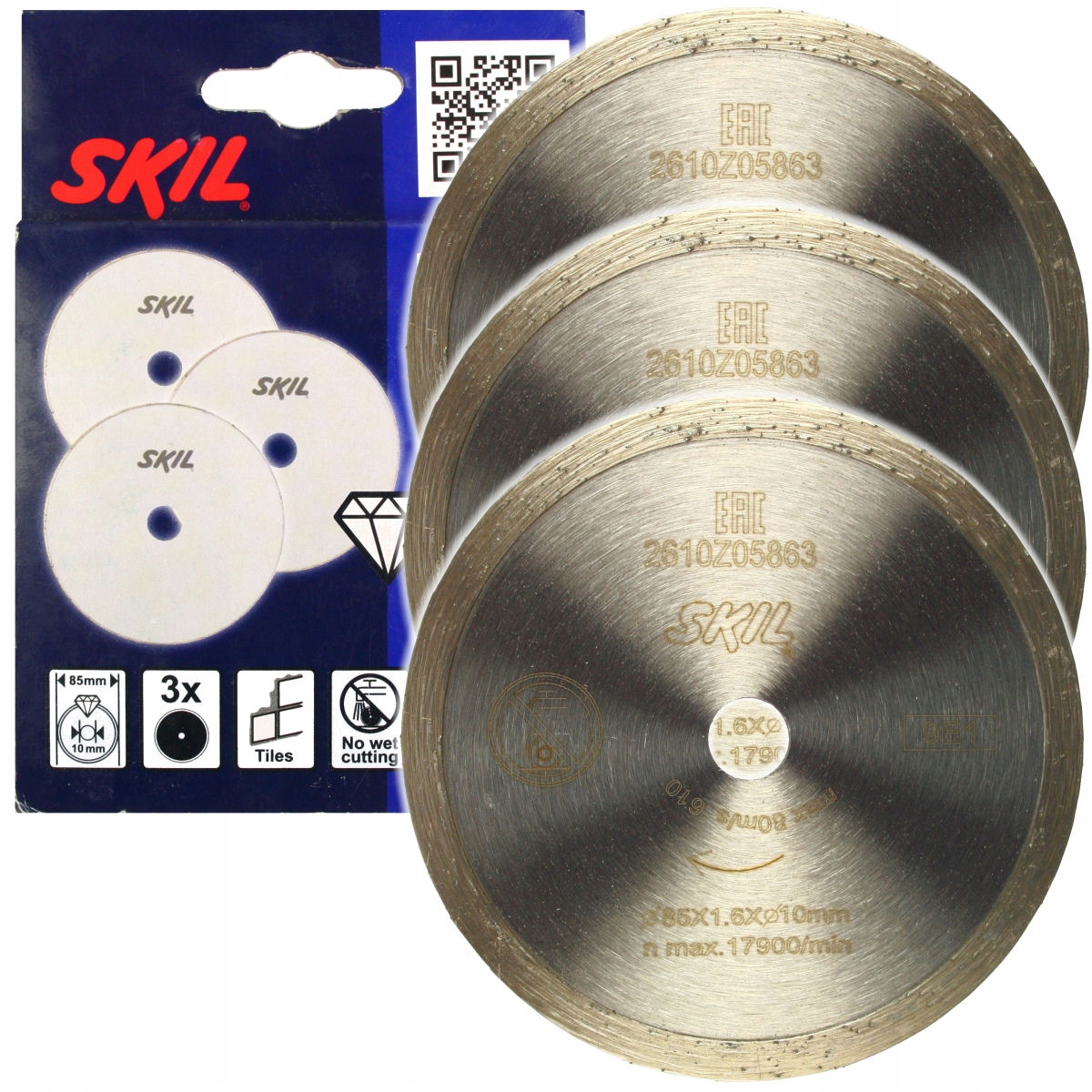 

Komplet 3 Tarcz Do Ceramiki 85mm do 5330 5360 Skil