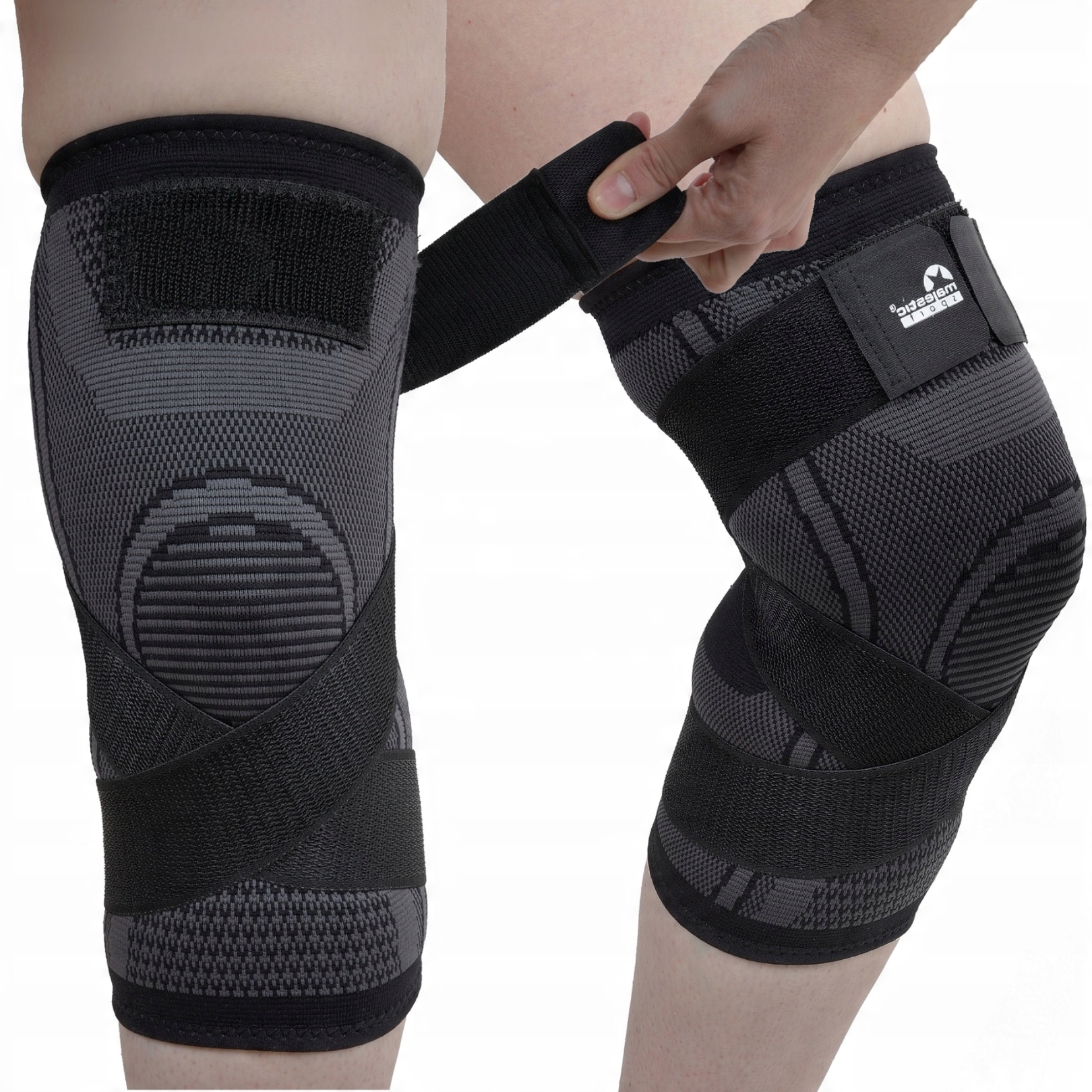 

Stabilizator kolana ściągacz opaska zestaw 2szt L
