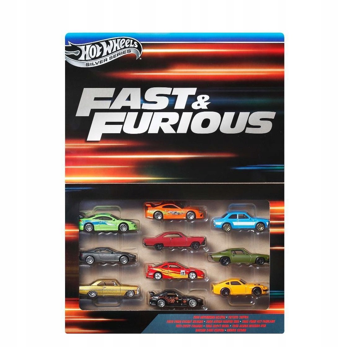 HOT WHEELS SNEL + FURIOUS SNEL EN FURIOUS 10-PACK