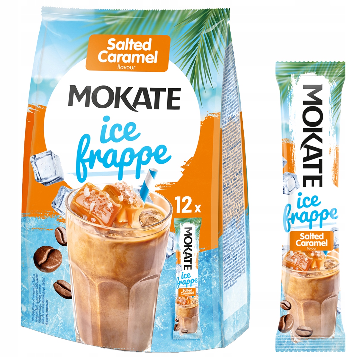 Levně 7 x Káva Zmrazená Mokate Ice Frappe Slaný Karamel Salted Caramel 10 x 12,5 g