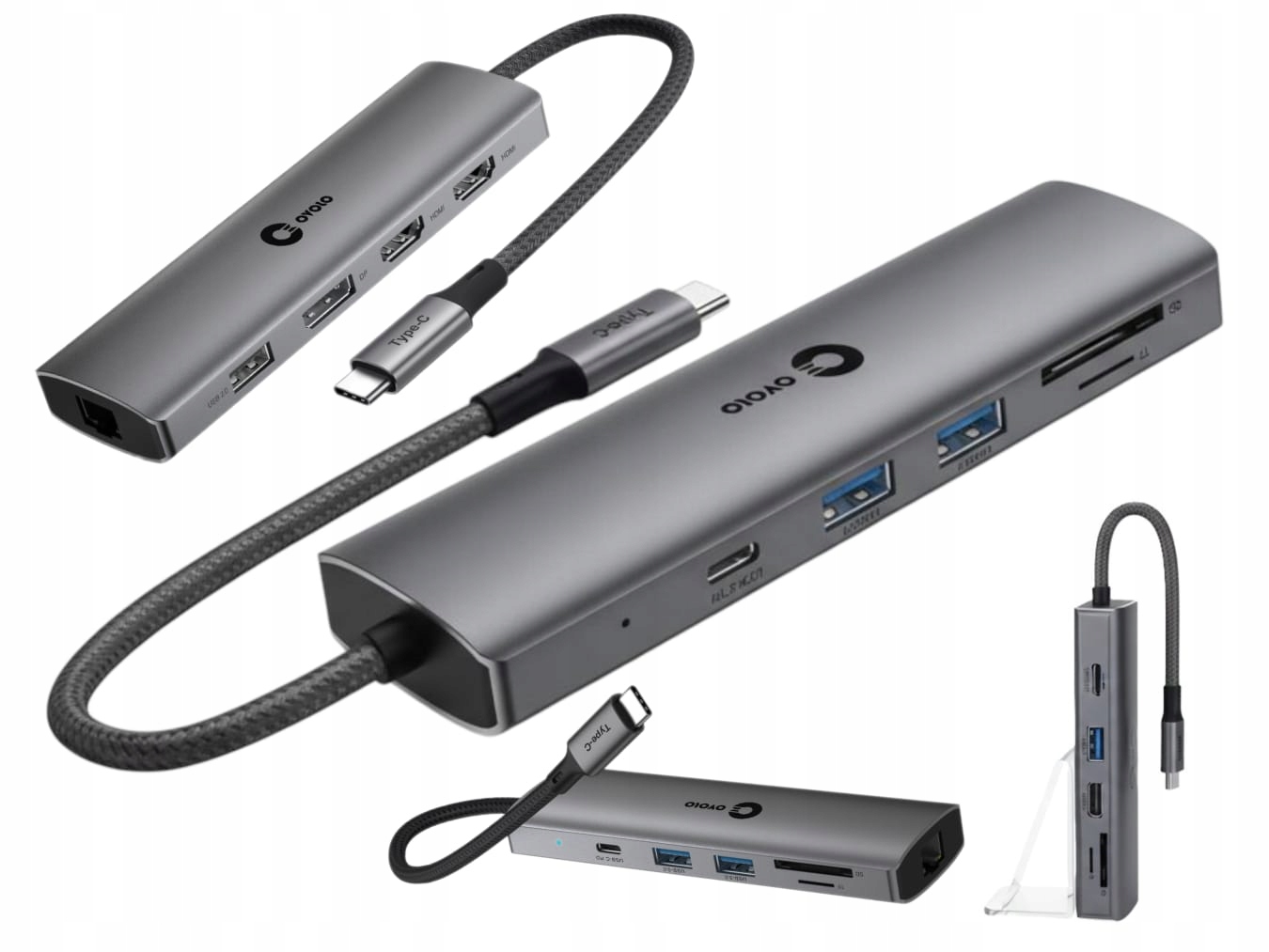 Více portů a nabíjení Pd 100 W jedním kabelem 2 monitory Usb-c Hub pro Msi