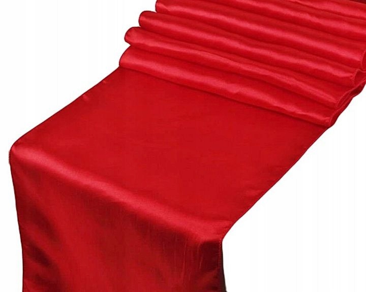 

Satyna Czerwona rolka 36 cm x 9 m tkanina materiał