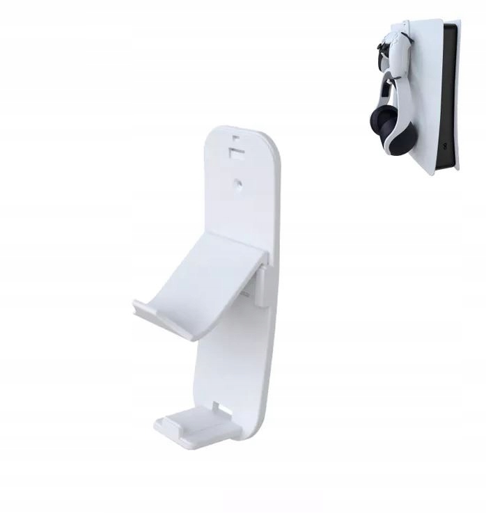 Držák věšáku 2v1 na sluchátka a stojan pro konzoli PS5 Slim a Fat