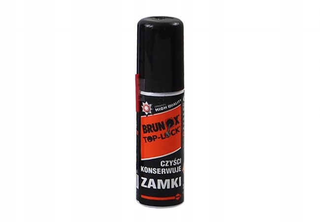 Spray Brunox Top-Lock Spray do konserwacji wkładek zamków kłódek 25ml