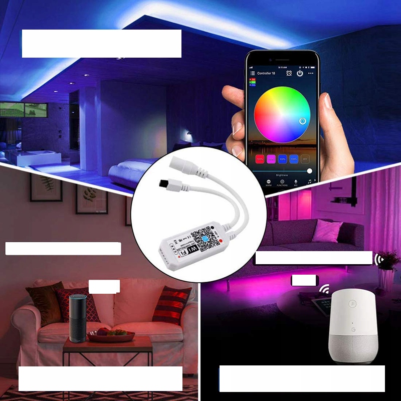 STEROWNIK KONTROLER MEBLE LED RGB WIFI ANDROID IOS Moc 0 W