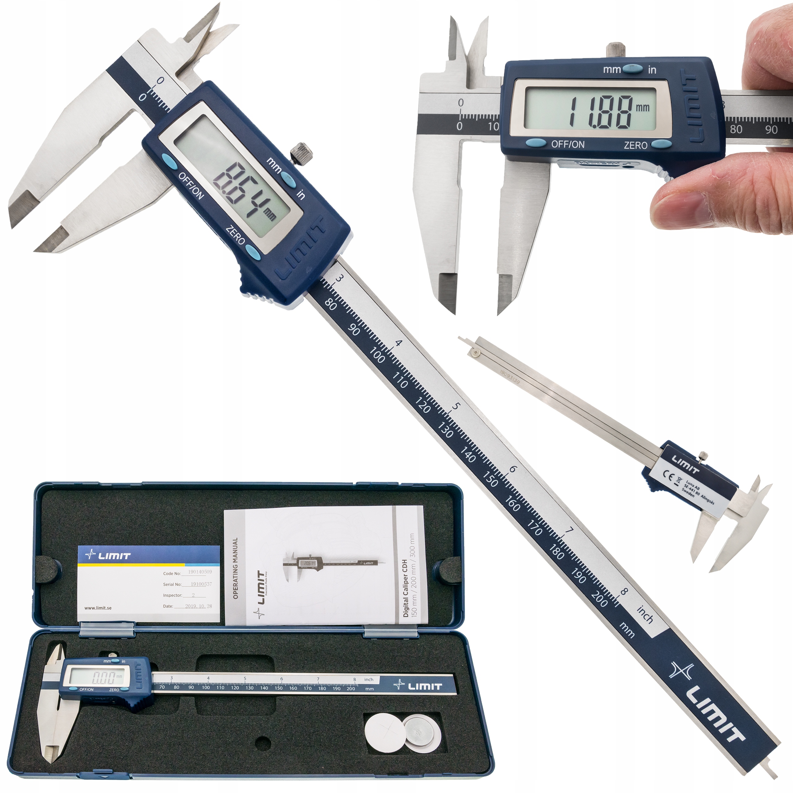 Suwmiarka Elektroniczna Limit CDH 200mm 19014-0509