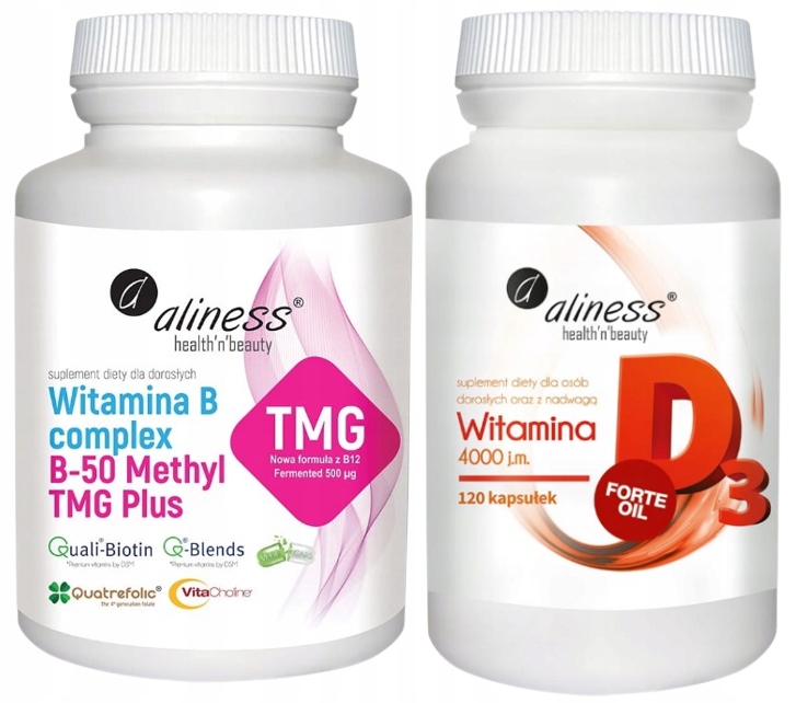 Aliness Vitamín B-50 Mehyl + Vitamín D3 Lanolín Imunita Nervový systém