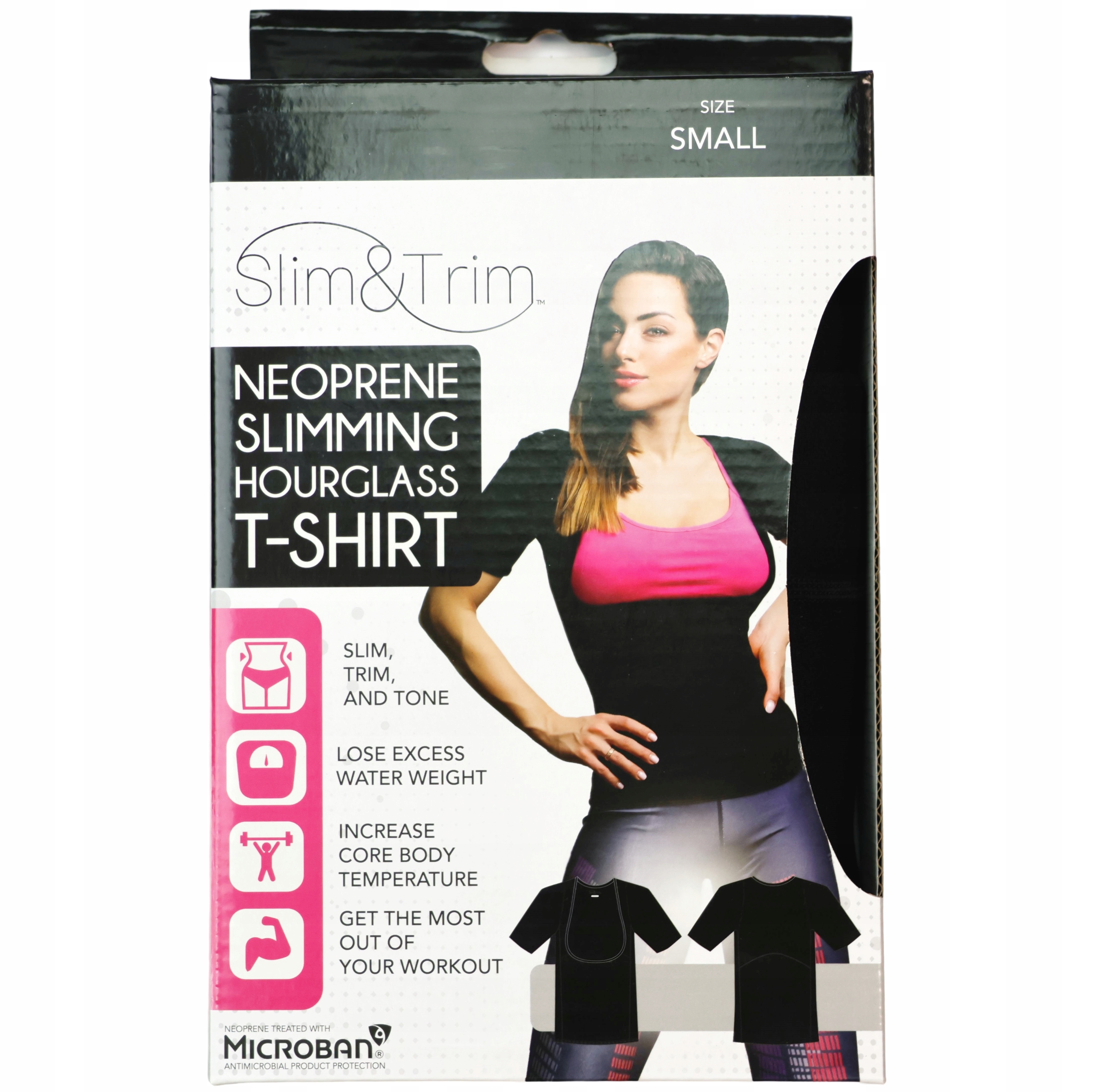 Koszulka damska neoprenowa Odchudzająca Termiczna Fitness Slim&Trim r. S