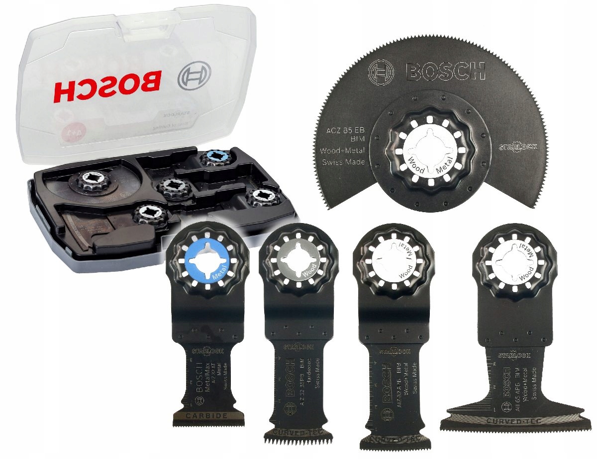 Bosch Sada Pilových Listů Pro Multifunkční Nářadí Starlock 4+1, Dřevo