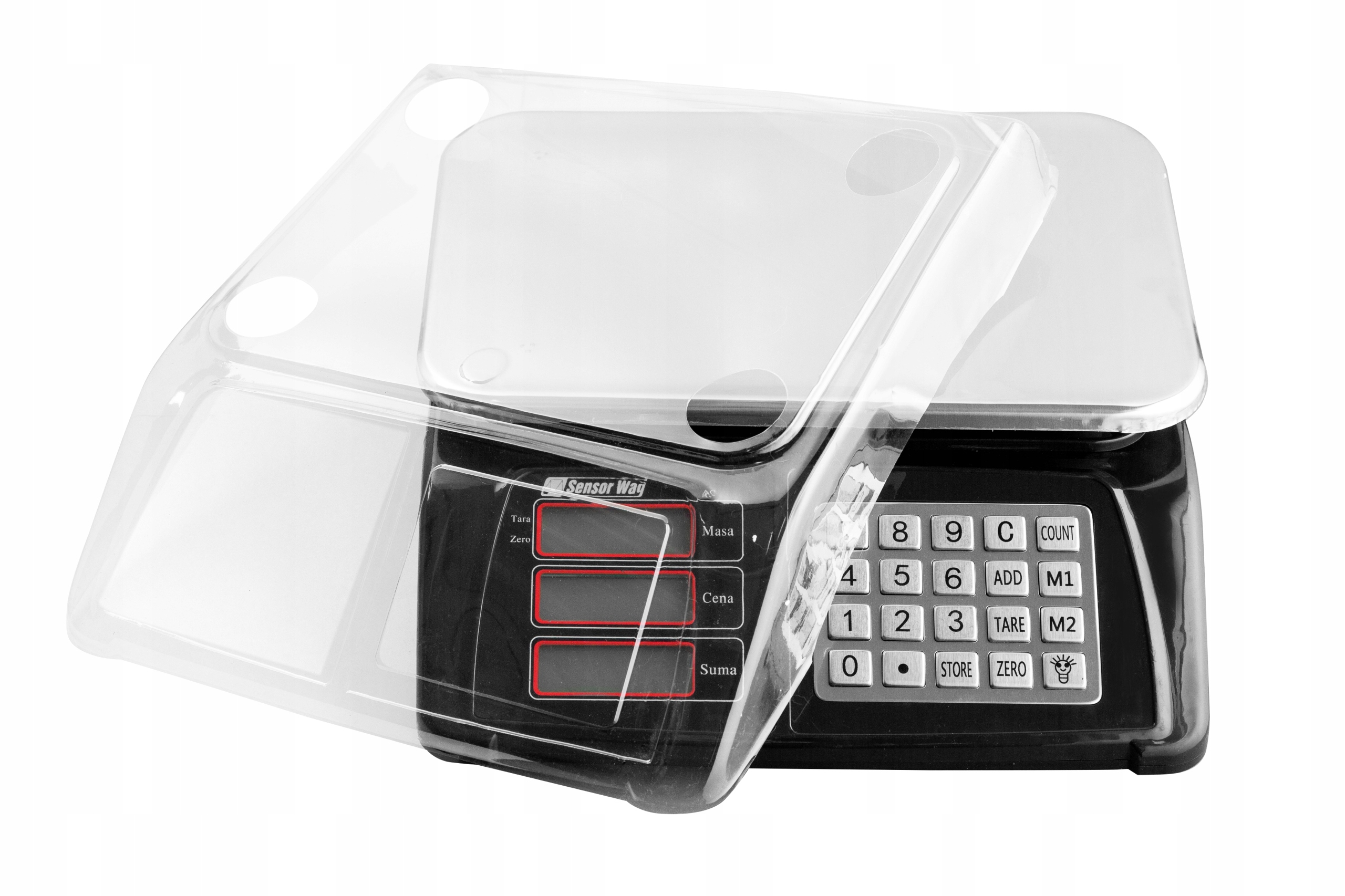 WAGA ELEKTRONICZNA SKLEPOWA LICZĄCA SZTUKI 40kg KALKULACYJNA 5g LCD Marka SensorWag