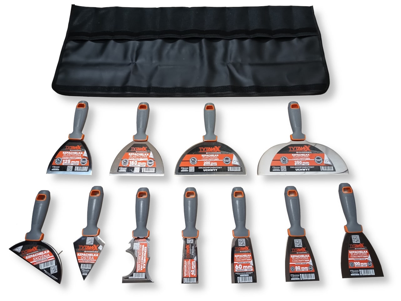 Sada 12 špachtlí z nehrdzavejúcej ocele Tytanx v puzdre Instar 660-6500