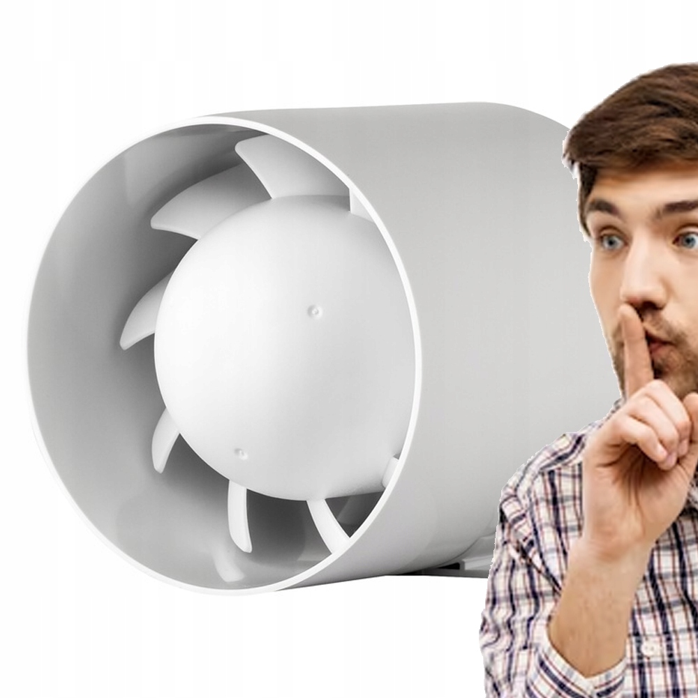 

Wentylator Kanałowy Łazienkowy Domowy Cichy FIØ100