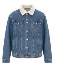 Selected Homme Džínová Bunda S Kožíškem Polibek Zima M N1D