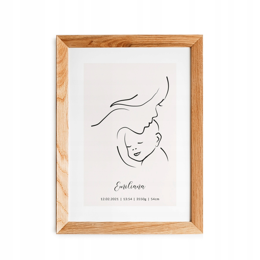 METRYCZKA DLA DZIECKA A3 PLAKAT OBRAZEK MAMY MAMA