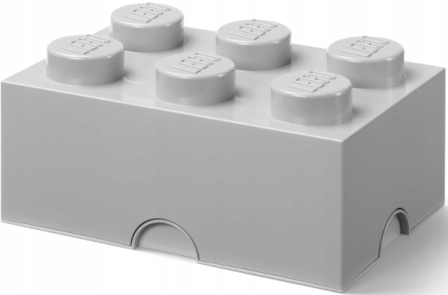 Lego Klocek Brick 6 Krabička Šedá 38 CM