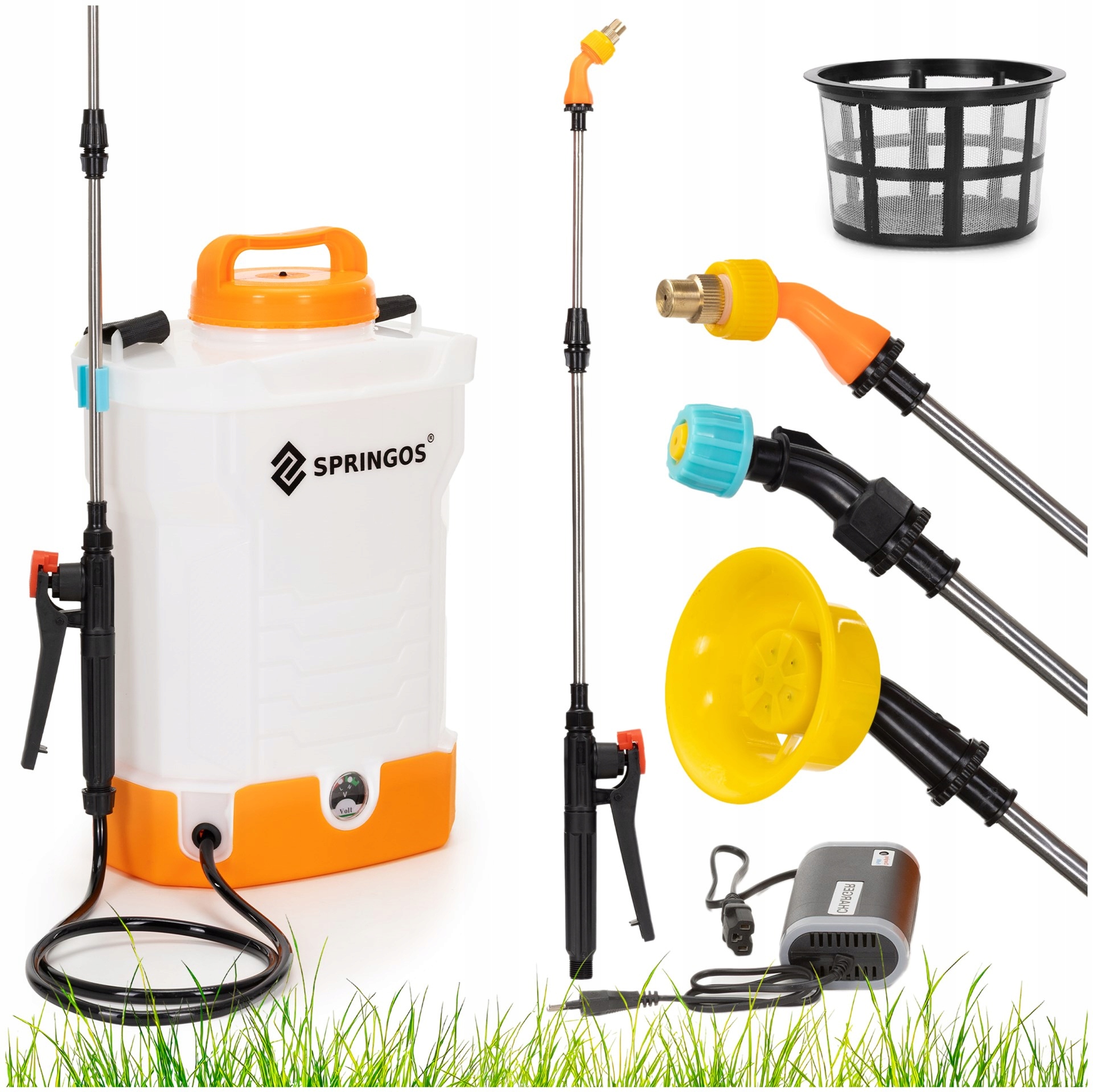 Akumulátorový Postřikovač 12 V Batohový Elektrický 9 L Zahradní 3 Trysky