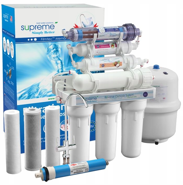RO7 Supreme Premium filtr wody odwrócona osmoza z wkładem bioceramicznym
