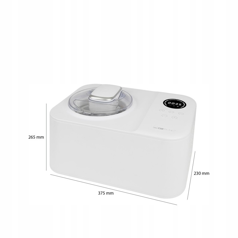 URZĄDZENIE MASZYNA DO LODÓW LODZIARKA LED TIMER Głębokość produktu 26.4 cm