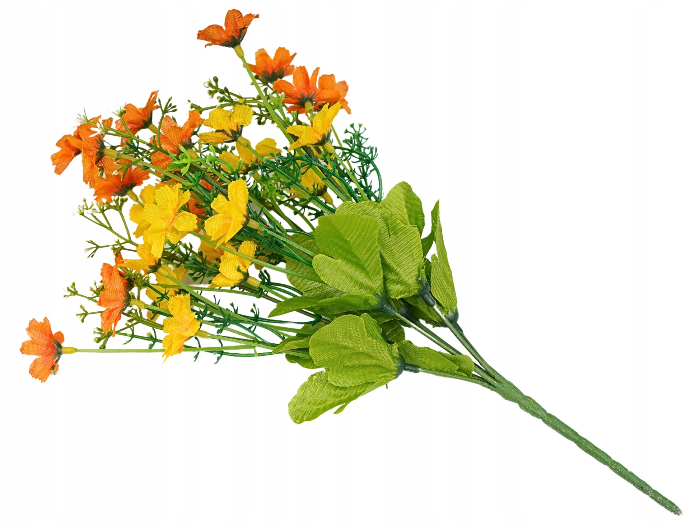 BUKIET KWIATÓW SZTUCZNYCH 32cm KWIATY WIOSENNE KOSMOS FLORET POMARAŃCZOWE Typ inny