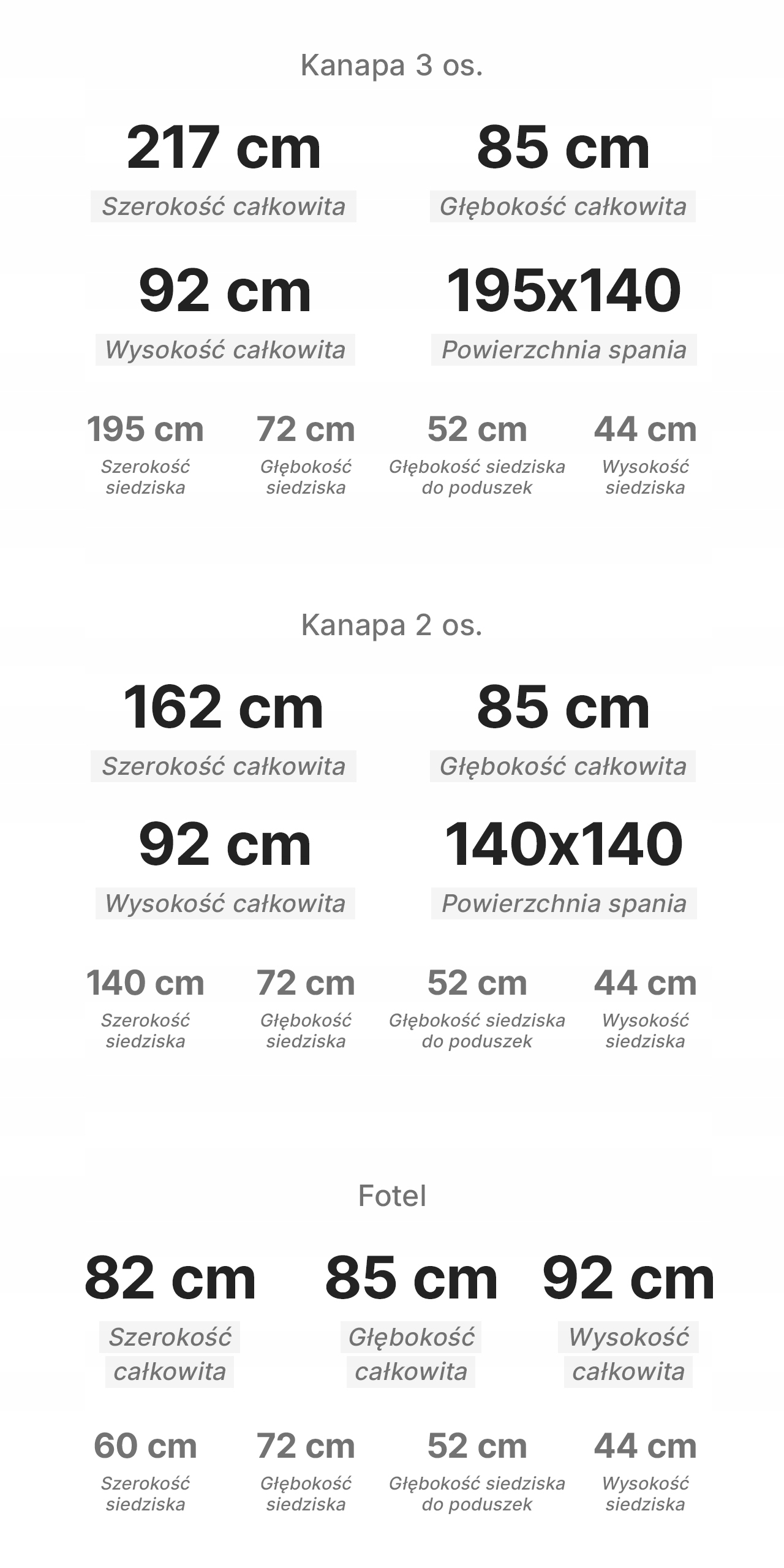 KOMPLET WYPOCZYNKOWY LISA 3+2+1 Kanapa Sofa Fotel Powierzchnia spania - długość (cm) 191-200 cm