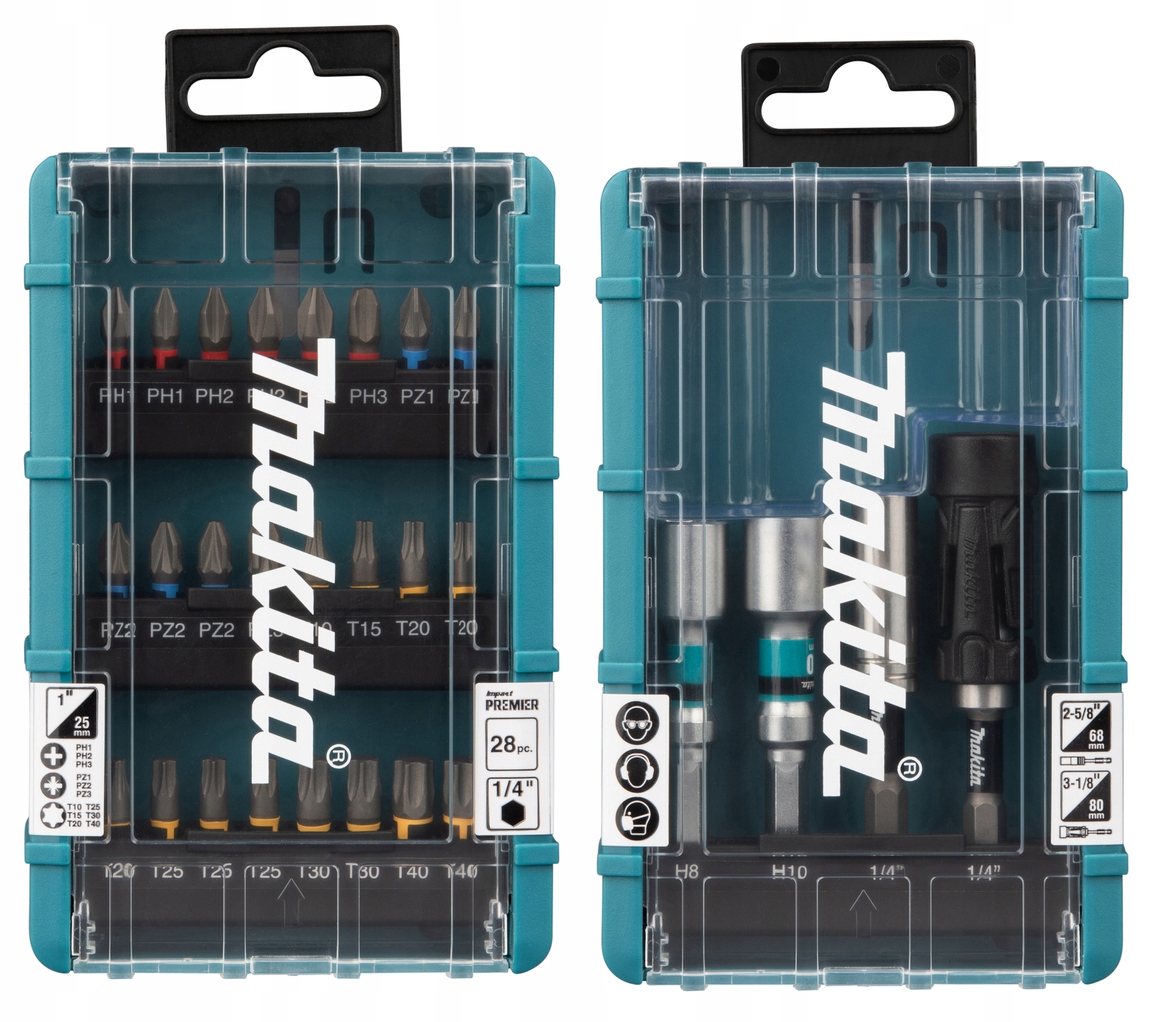 Makita E-25068 Zestaw Końcówek Bity Nasadki Impact Premier 28 Sztuk