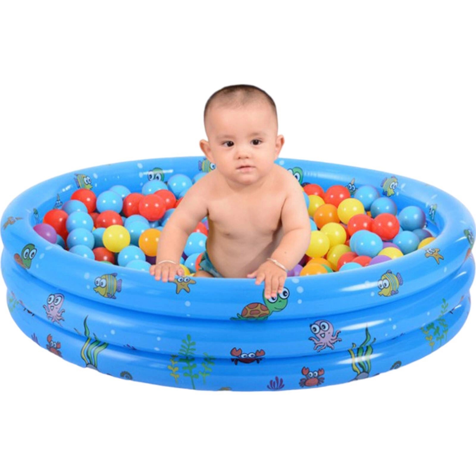 FELFÚJHATÓ GYERMEKMEDENCE KERTI MEDENCE KERTI KÁD STRAND XXL Alak kerek