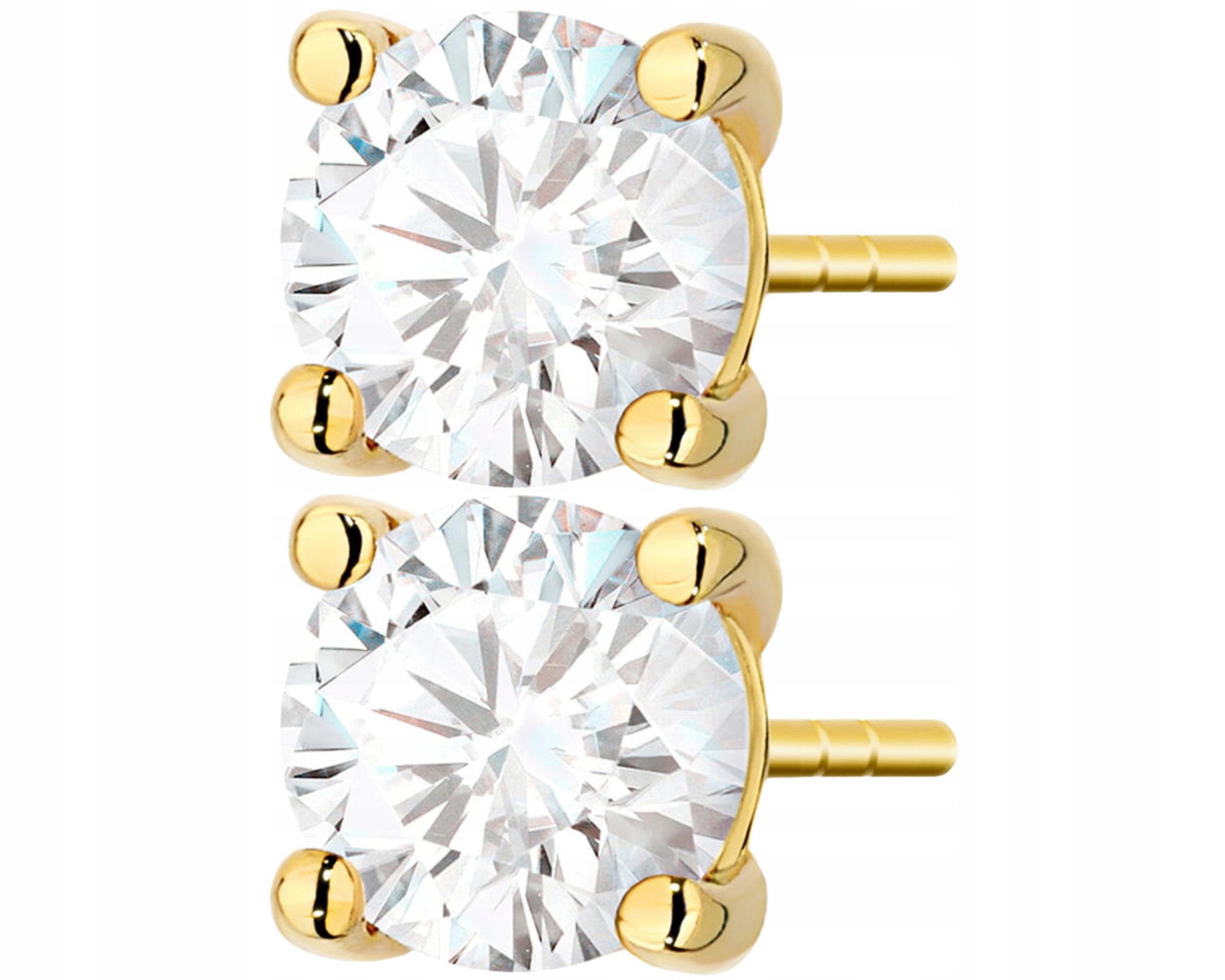Zlaté Náušnice S Brilianty 2,00 Ct Šroubovák Klasický Se 4 Tlapkami 585