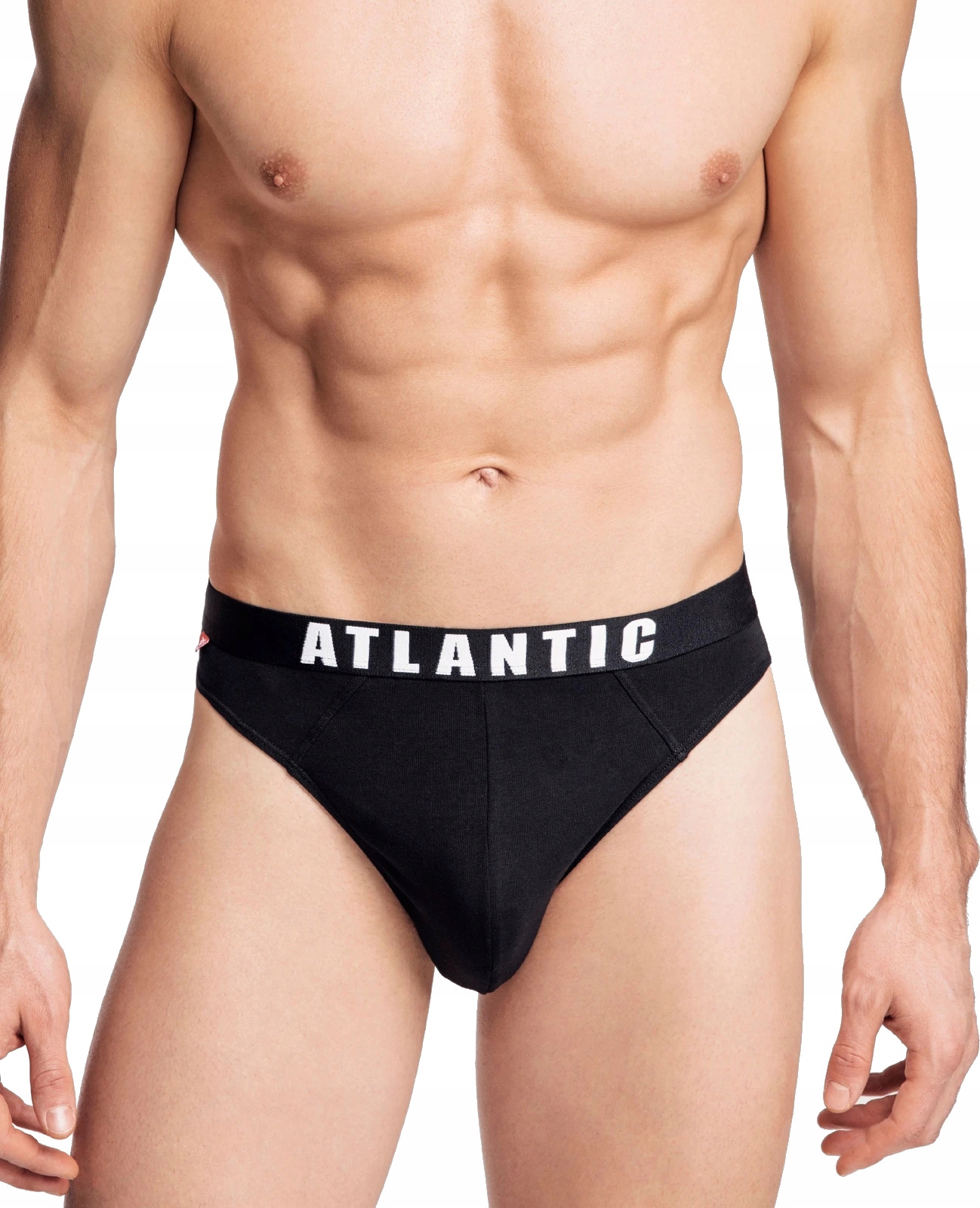 

Slipy Atlantic Męskie Majtki MP094 Sport Czarne L