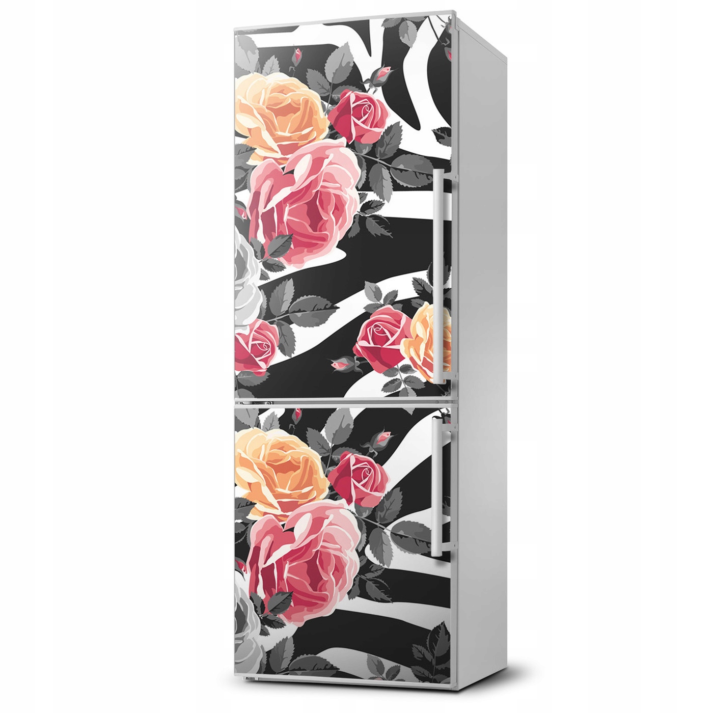 

Magnes magnetyczna na lodówkę Róże zebra 60x180