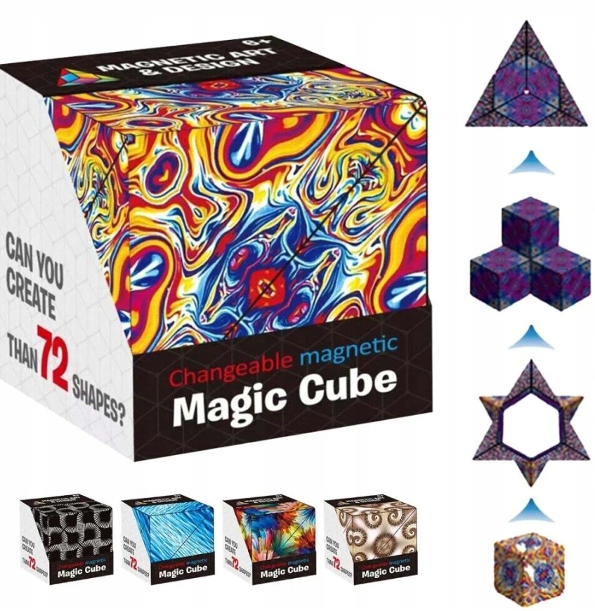 Fidget Cube Magic Cube Antistresová kostka Destresující magnetická EAN (GTIN) 5905718012558