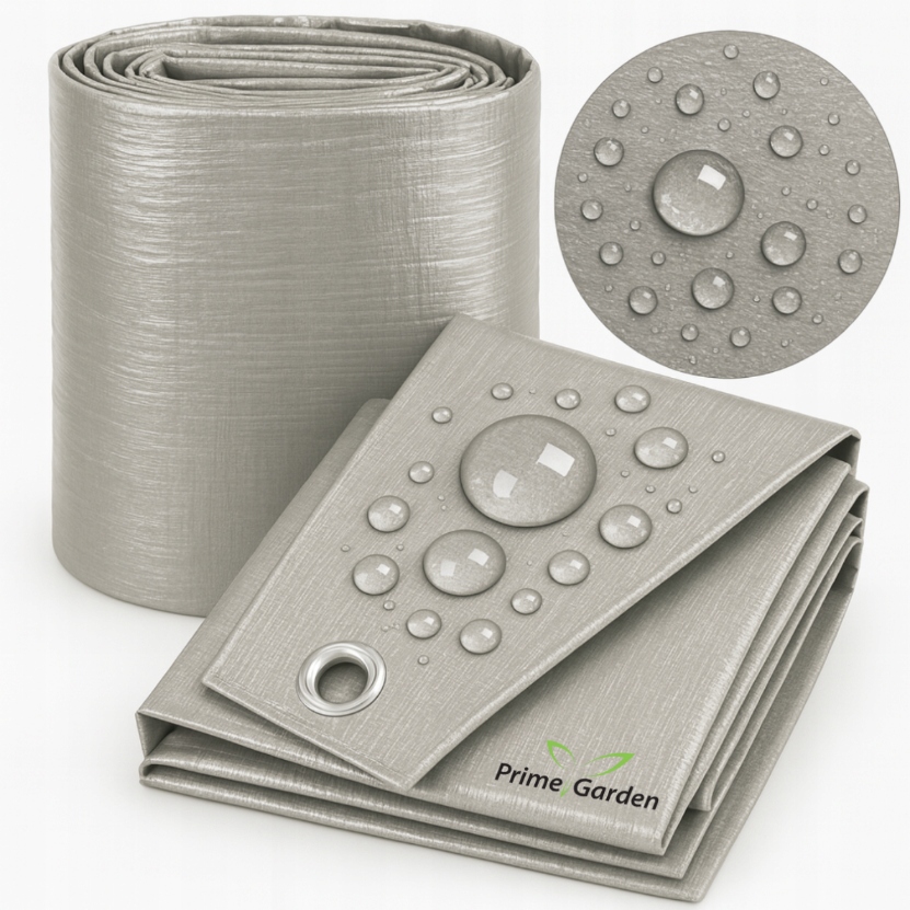 Plandeka srebrna Mega Gruba 130 g/m2 - 3x4 m — 5