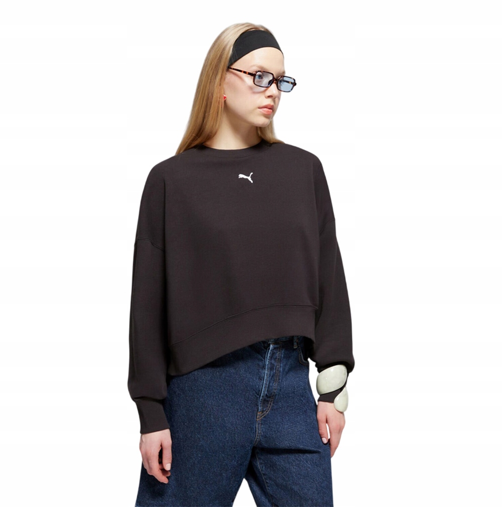 Dámská Mikina Puma Over-Oversized Crew Tr černá 62974801 Xs