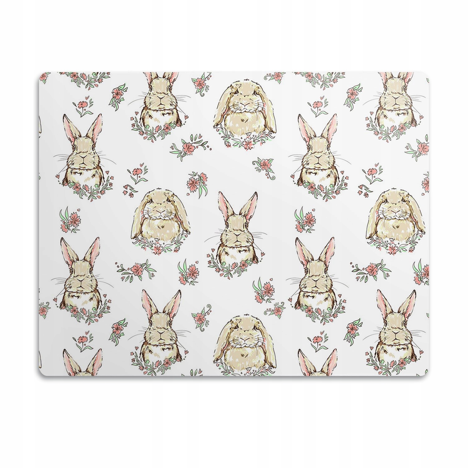 Podložka pro psa pod misku Světle hnědé králíci 90x60