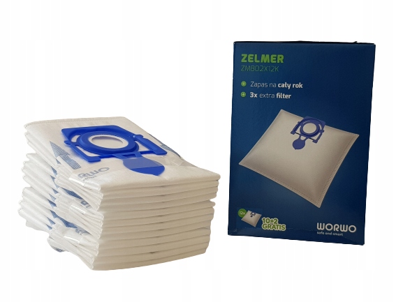 20x Worki Do Odkurzacza Zelmer Antek ZVC3501 ZVC3502 ZVC3506