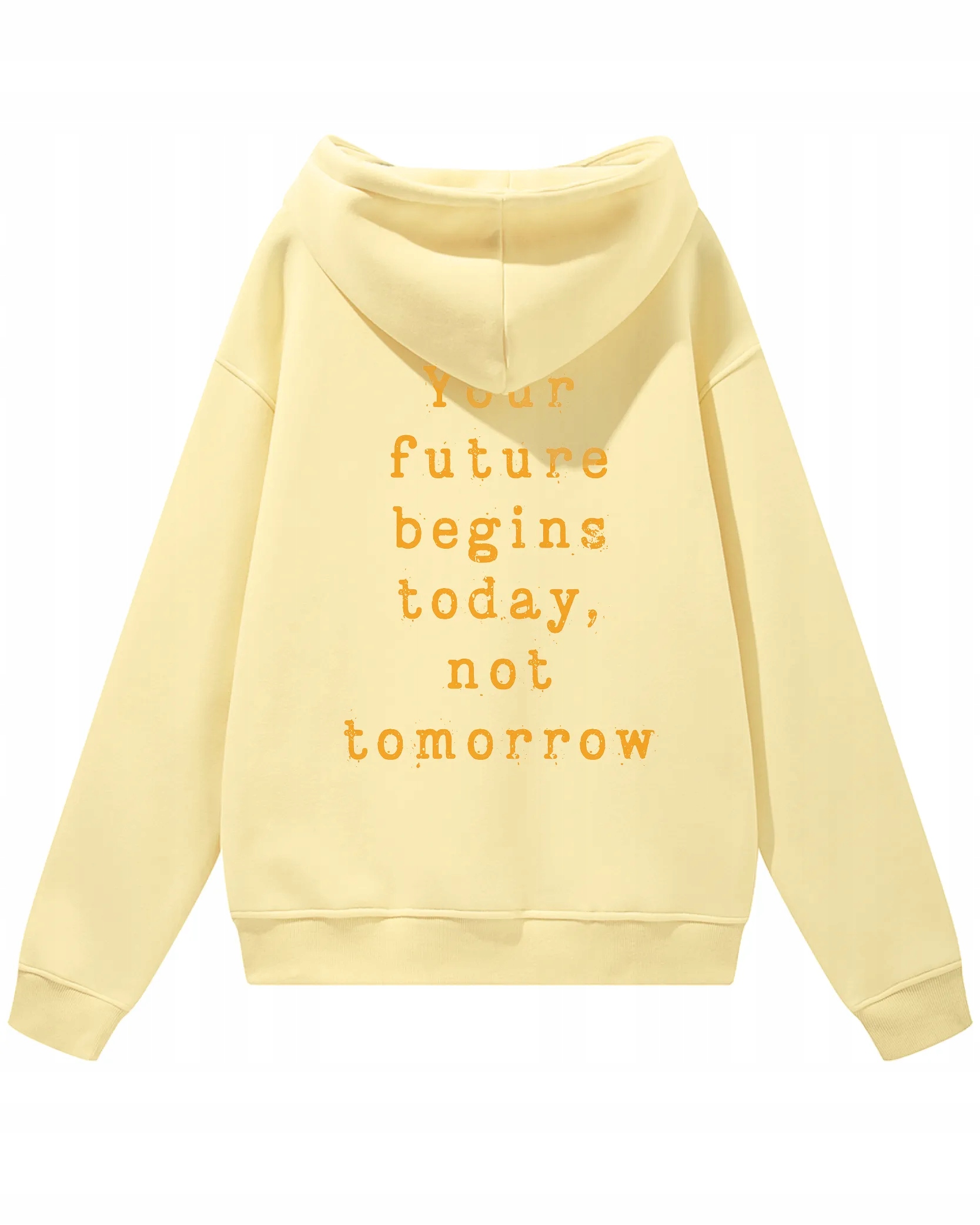 Vaše budoucnost začíná dnes, Oversize mikina s kapucí Vanilla M