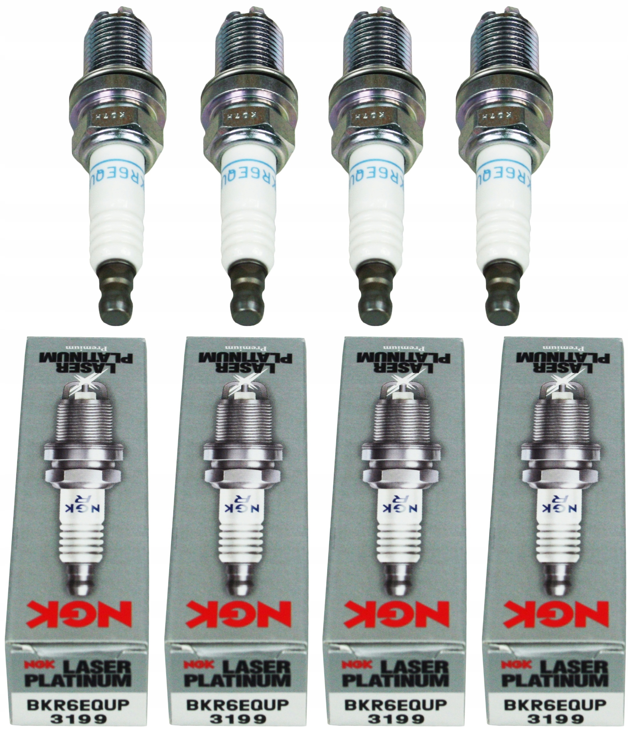 

4x Ngk Świece Zapłonowe Platinum BKR6EQUP 3199
